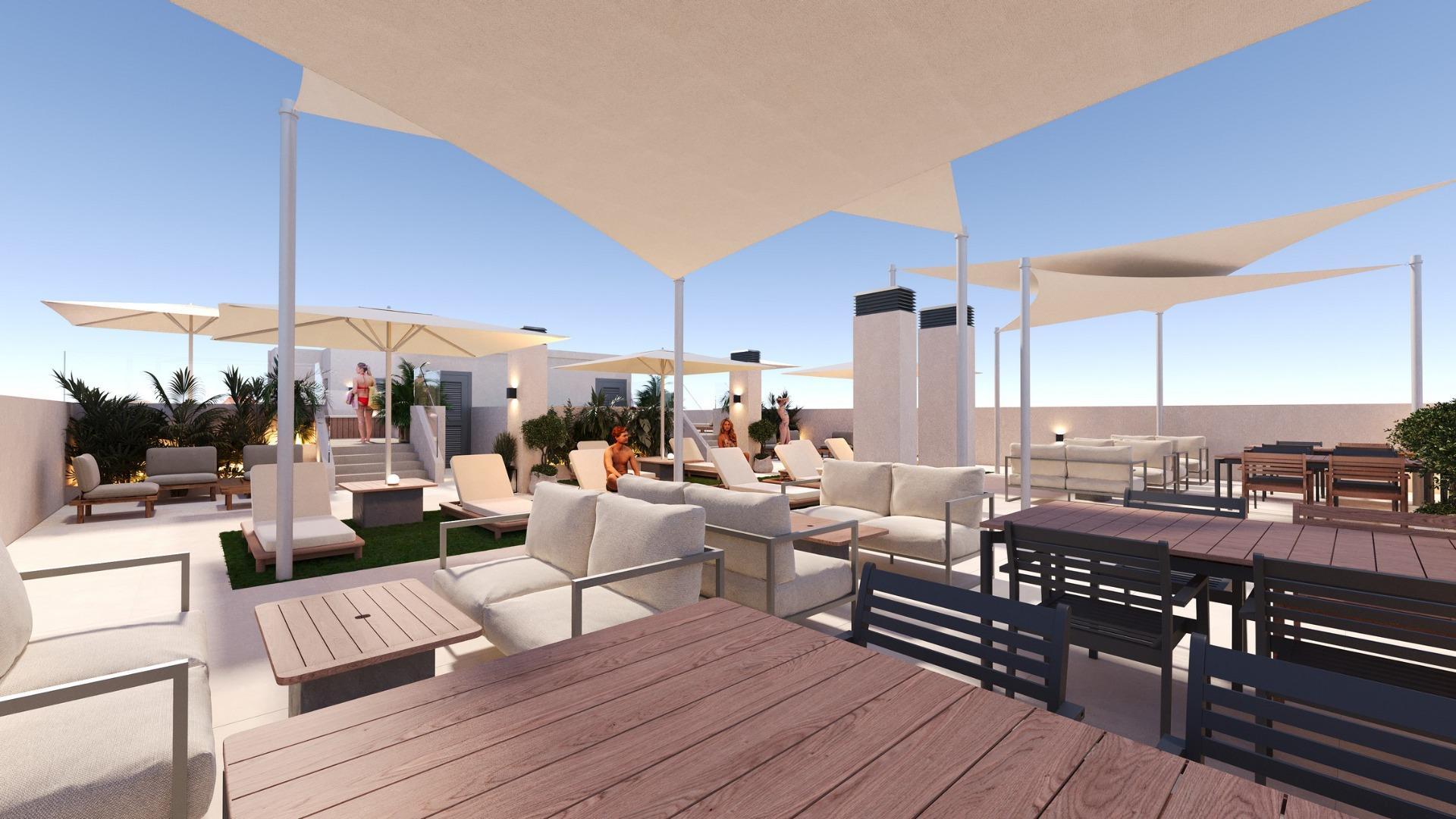 Ático Obra Nueva con Piscina Privada en San Miguel de Salinas — 2 Dorm.