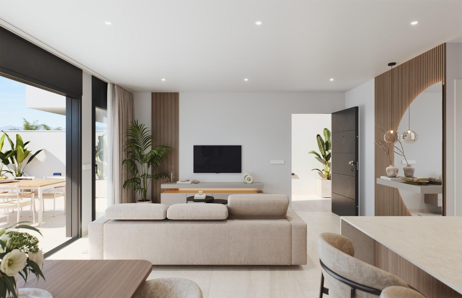Villa obra nueva con piscina en San Pedro del Pinatar — 3 dorm.