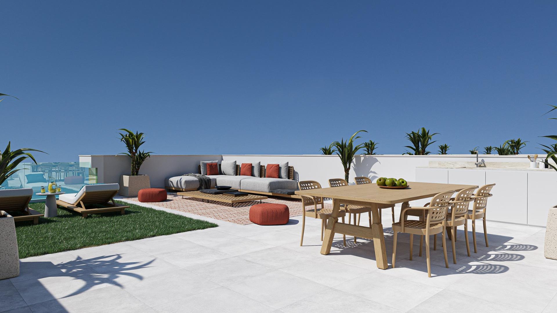 Villa obra nueva con piscina en Torre Pacheco - 3 hab.
