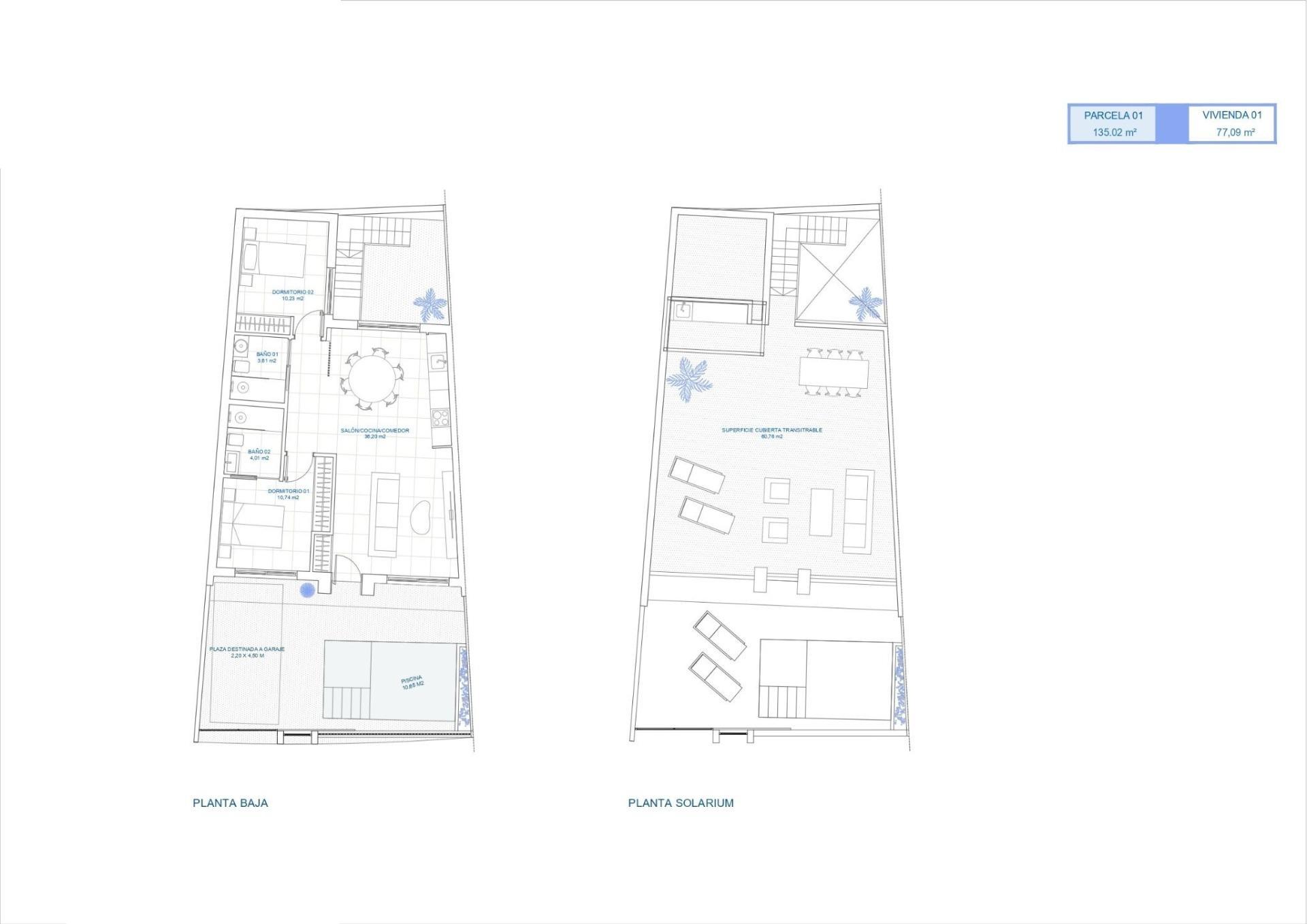 Obra Nueva: Piso con Piscina Privada en Torre Pacheco — 2 Dorm.