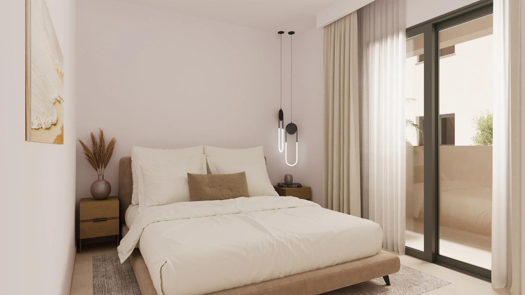 Apartamento 1 dorm. en Centro San Miguel Salinas — Piscina y Vistas Pueblo
