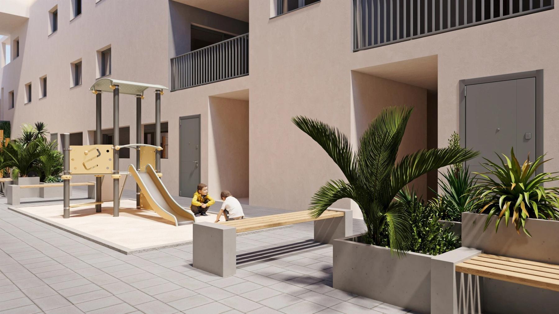 Apartamento 1 dorm. en Centro San Miguel Salinas — Piscina y Vistas Pueblo