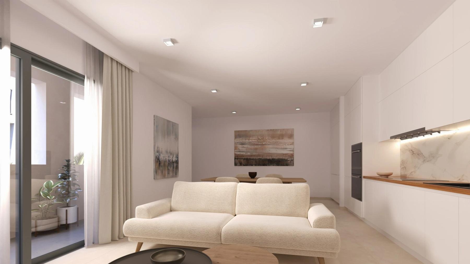 Apartamento 1 dorm. en Centro San Miguel Salinas — Piscina y Vistas Pueblo