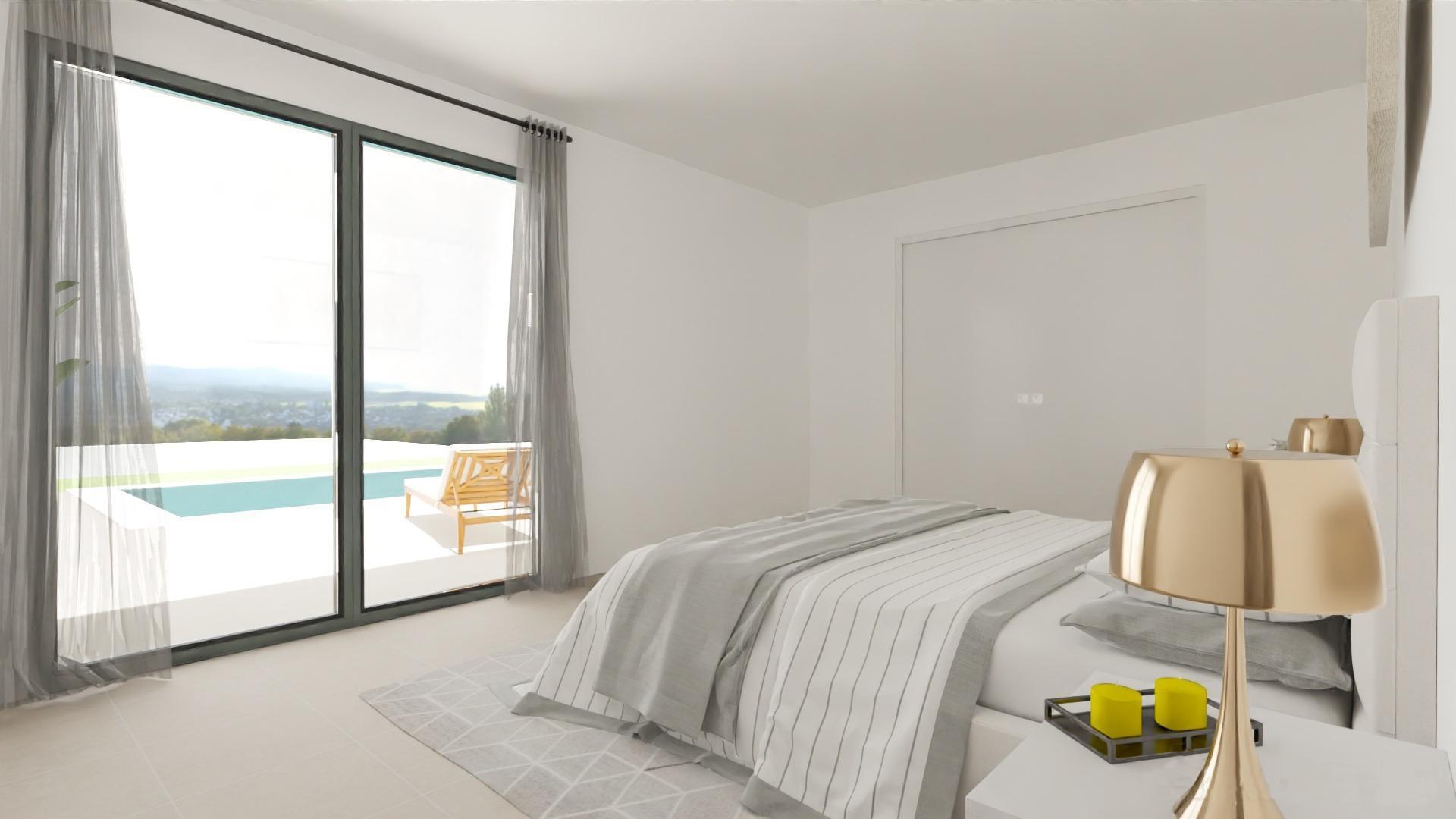 Villa obra nueva con piscina en Monforte del Cid - 3 hab