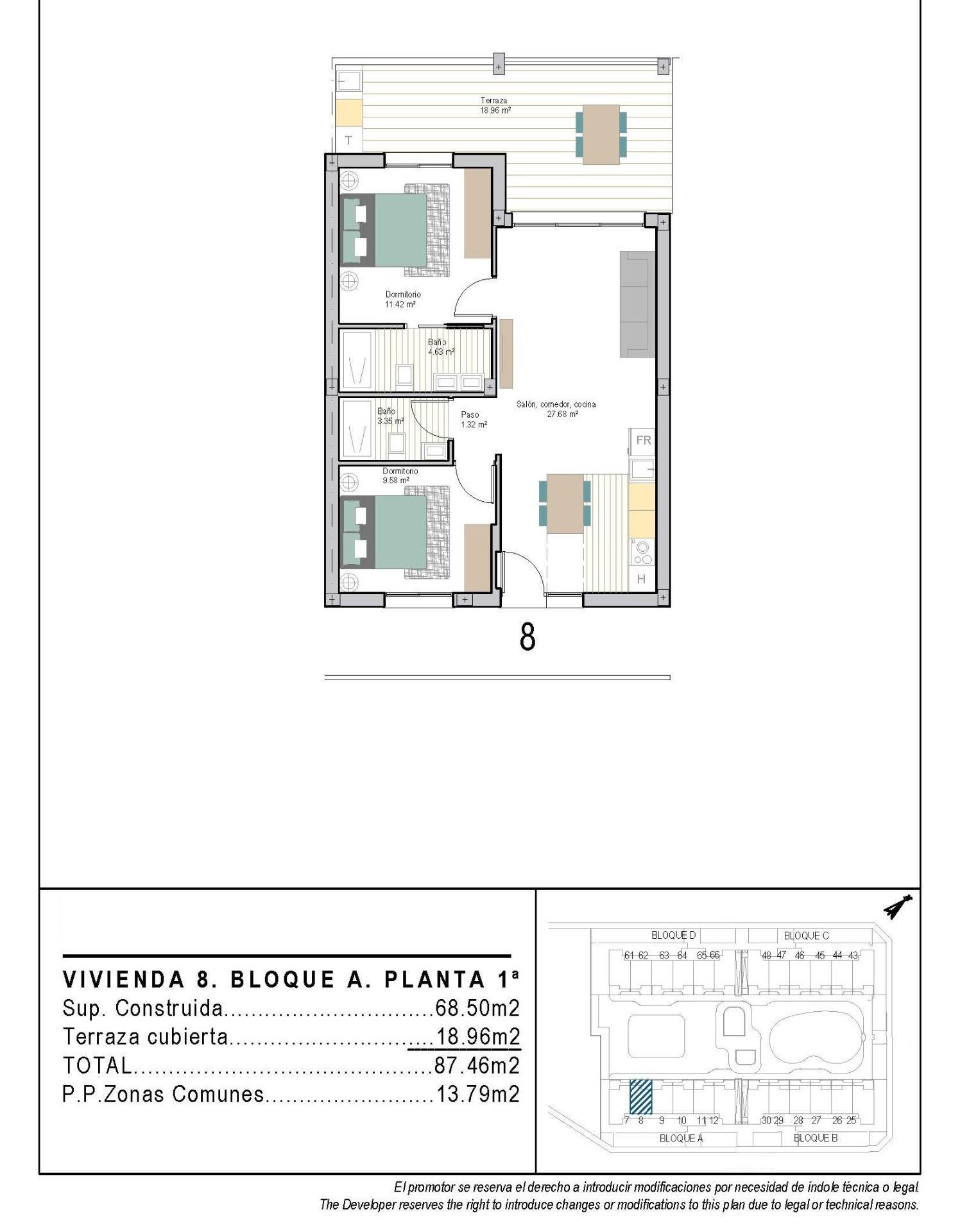 Apartamento en Torre Pacheco