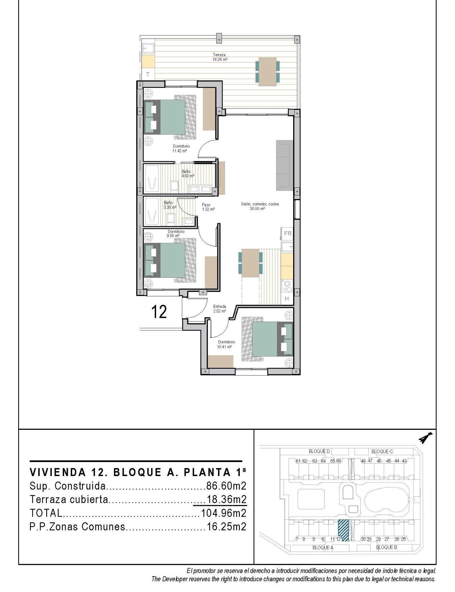 Apartamento en Torre Pacheco