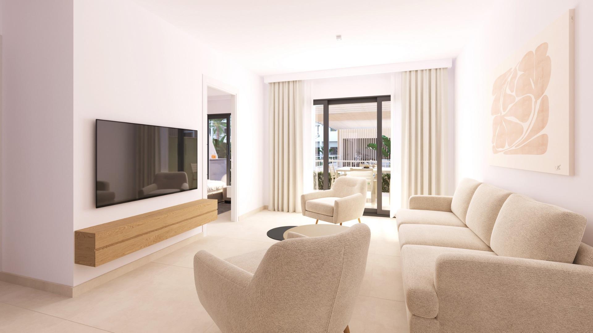Apartamento obra nueva 3 dorm con piscina privada en Torre Pacheco