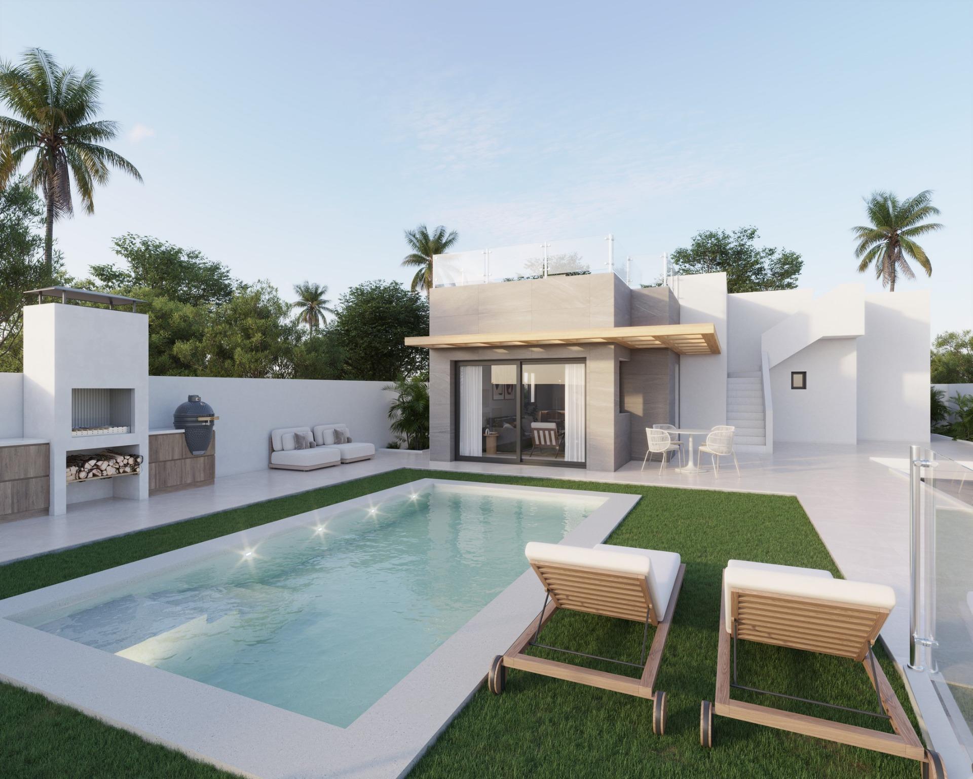 Villa obra nueva en Polop con piscina y solárium | 3 hab