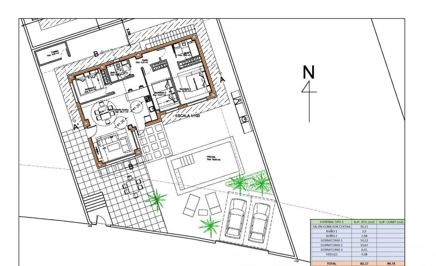 Villa obra nueva en Polop con piscina y solárium | 3 hab