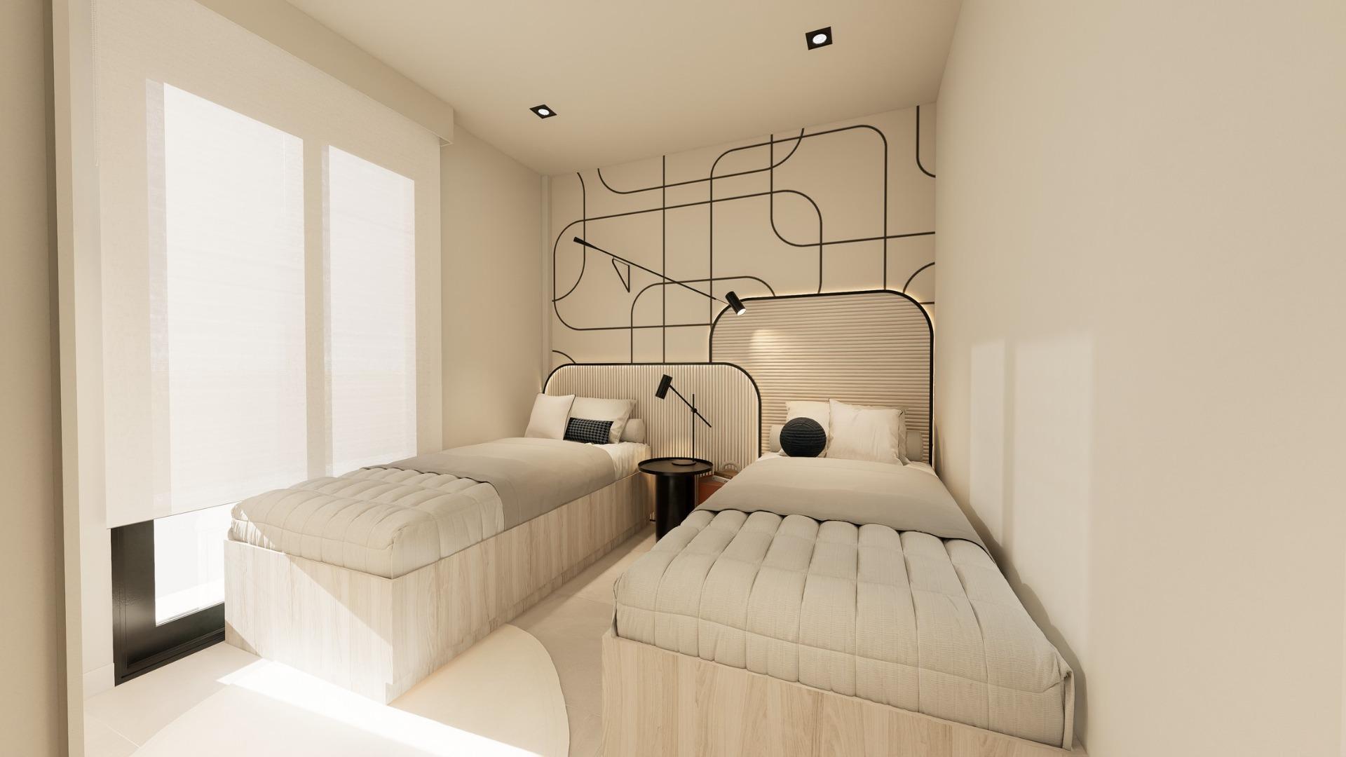 Chalet obra nueva en Pilar de la Horadada con piscina privada — 2 dorm