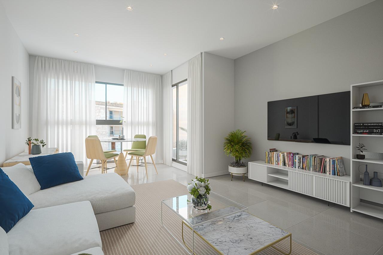 Apartamento obra nueva con piscina privada en Guardamar del Segura — 2 dorm.