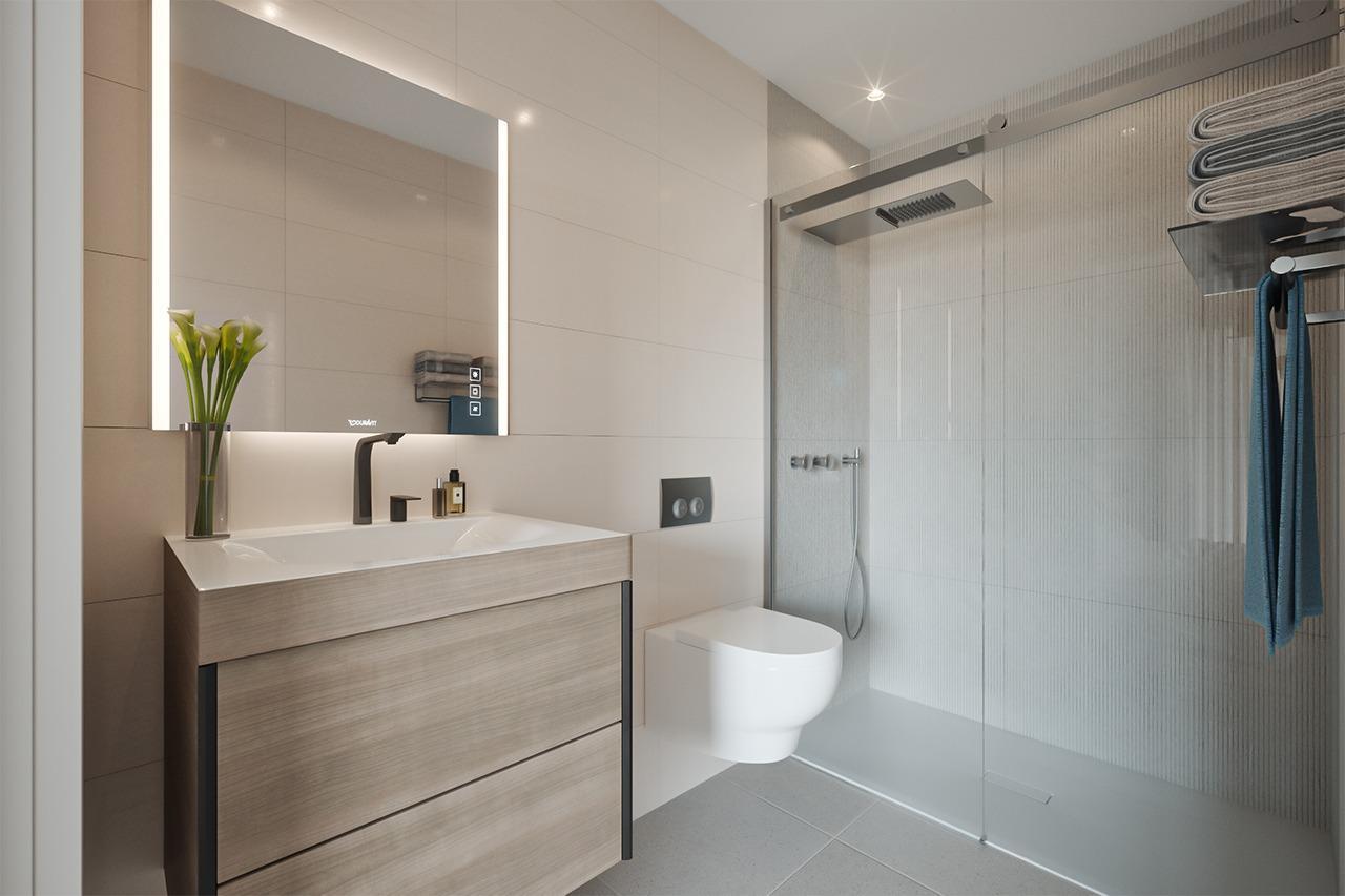 Apartamento obra nueva con piscina privada en Guardamar del Segura — 2 dorm.