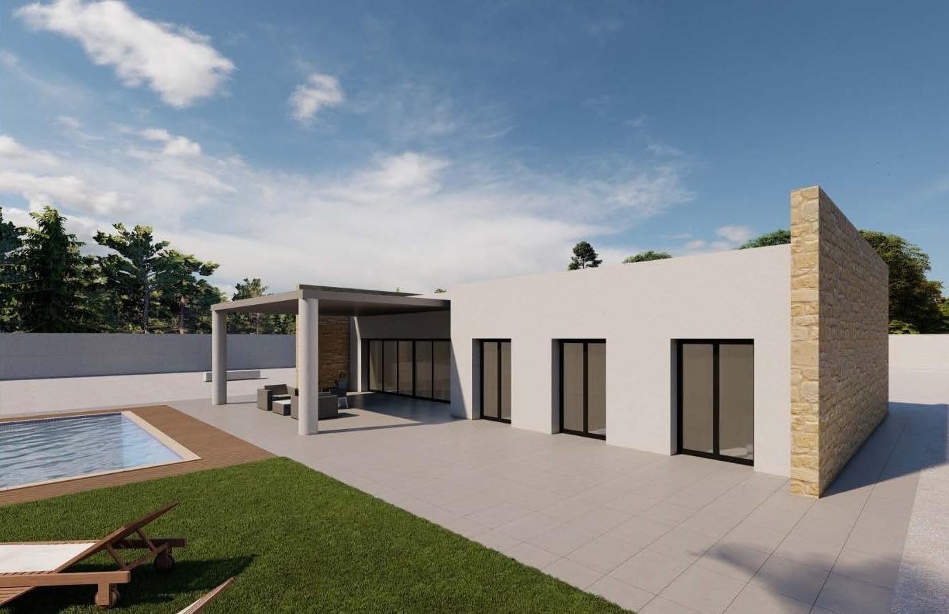 Villa Nueva en Pinoso con Piscina Privada - 3 Dormitorios