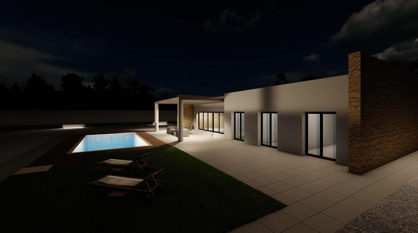 Villa Nueva en Pinoso con Piscina Privada - 3 Dormitorios