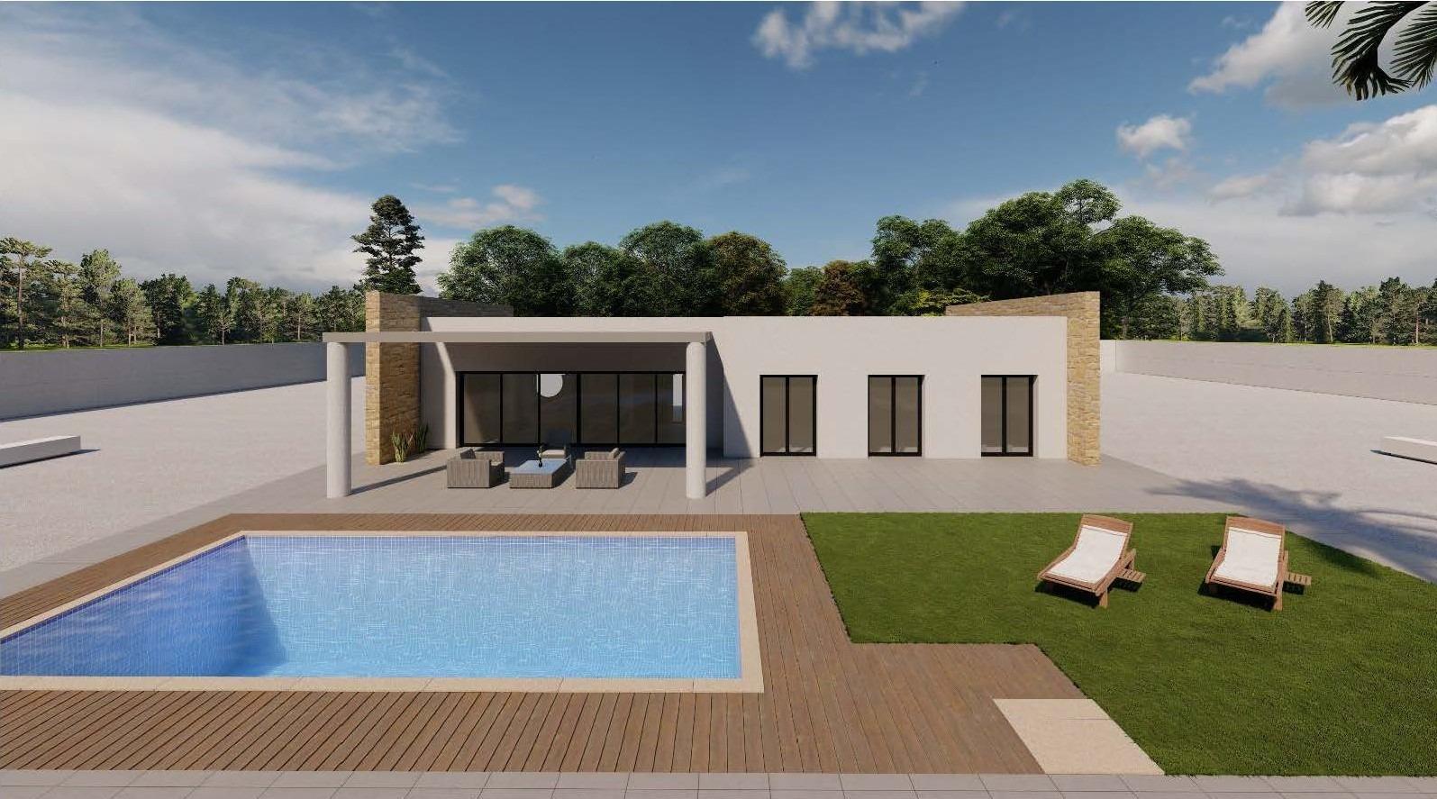 Villa Nueva en Pinoso con Piscina Privada - 3 Dormitorios