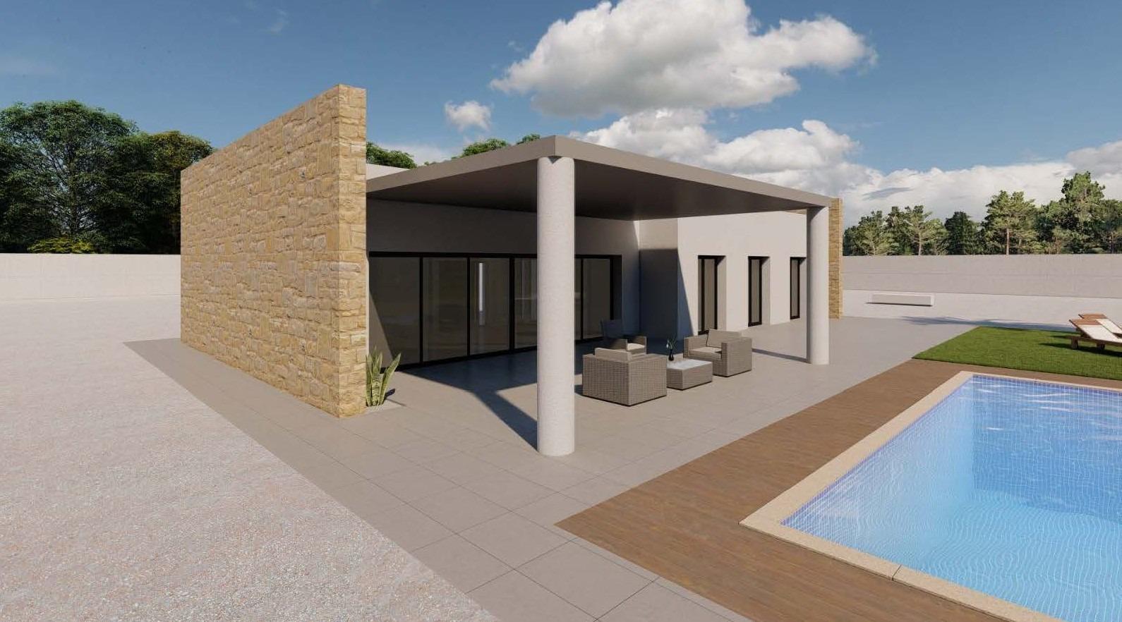 Villa Nueva en Pinoso con Piscina Privada - 3 Dormitorios
