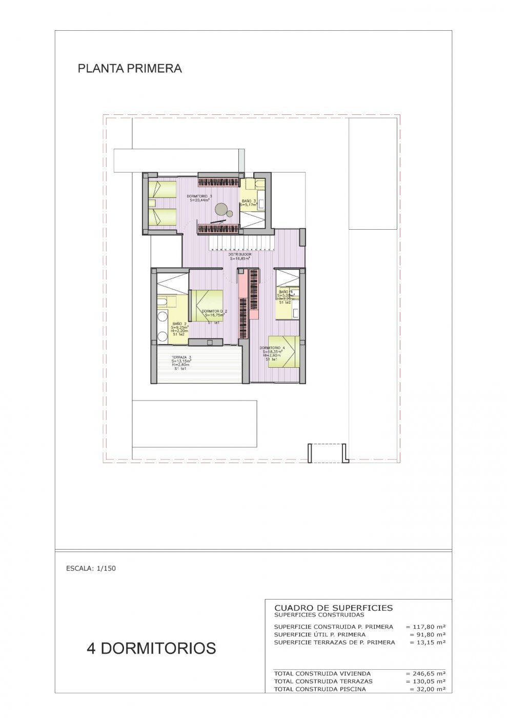 Villa Obra Nueva con Piscina Privada en Orihuela Costa — 4 Dorm.