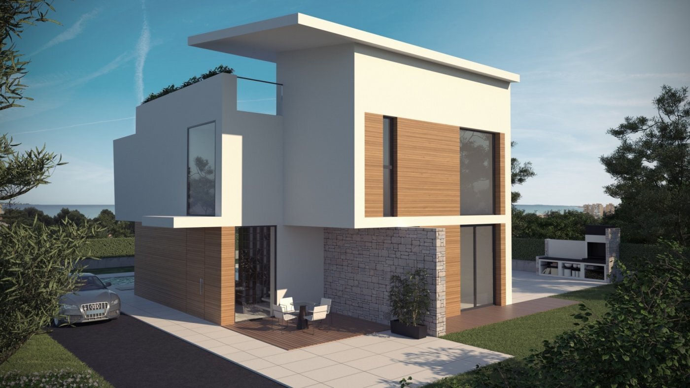 Villa Obra Nueva con Piscina Privada en Orihuela Costa — 4 Dorm.