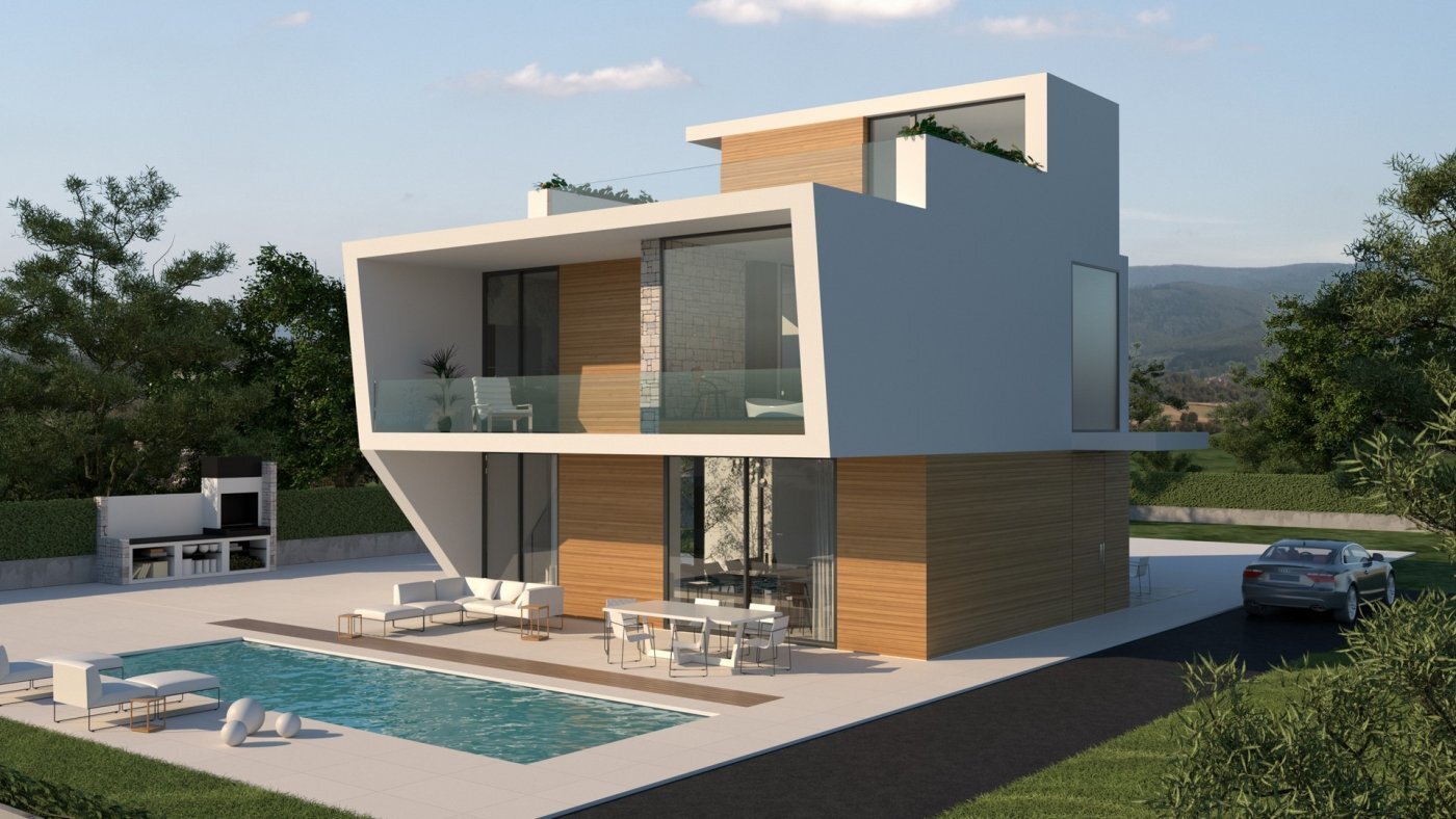 Villa Obra Nueva con Piscina Privada en Orihuela Costa — 4 Dorm.