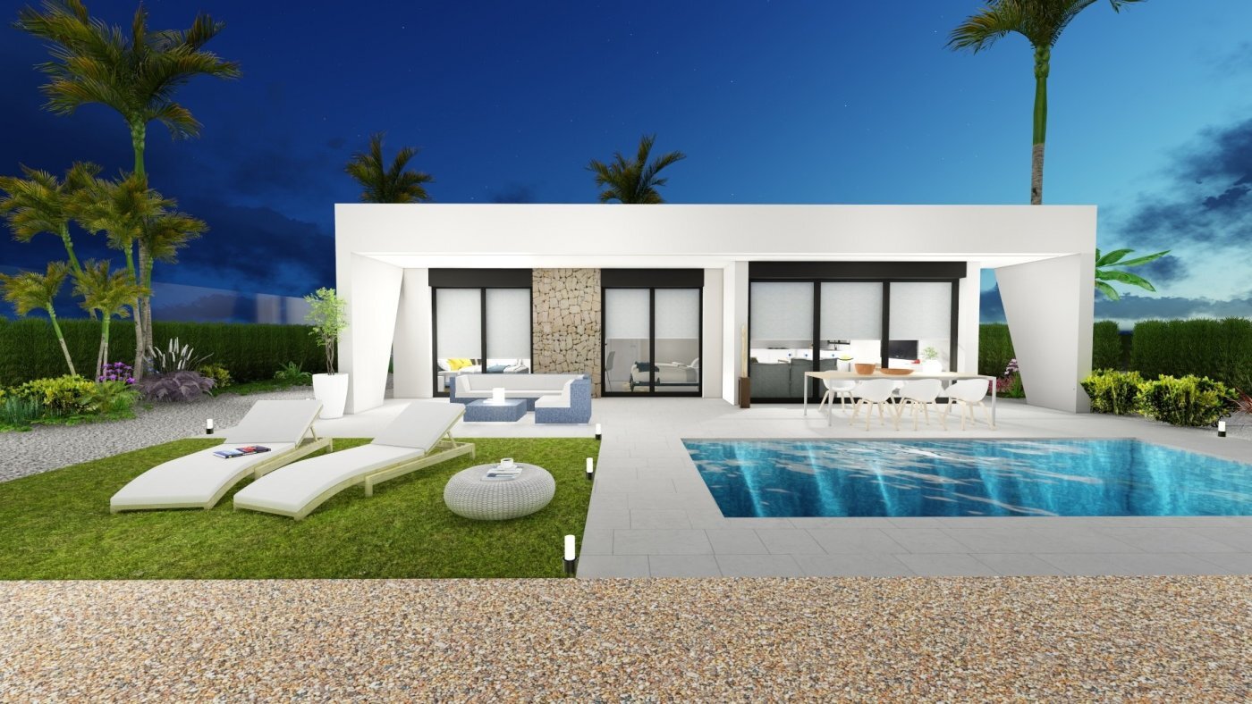 Villa obra nueva con piscina privada en Calasparra - 2 hab.