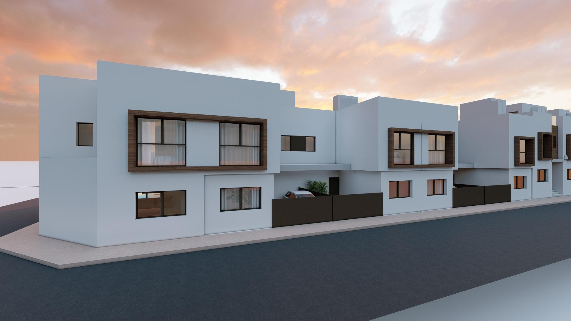 Obra Nueva: Adosado con Piscina Privada en San Javier — 3 Dorm