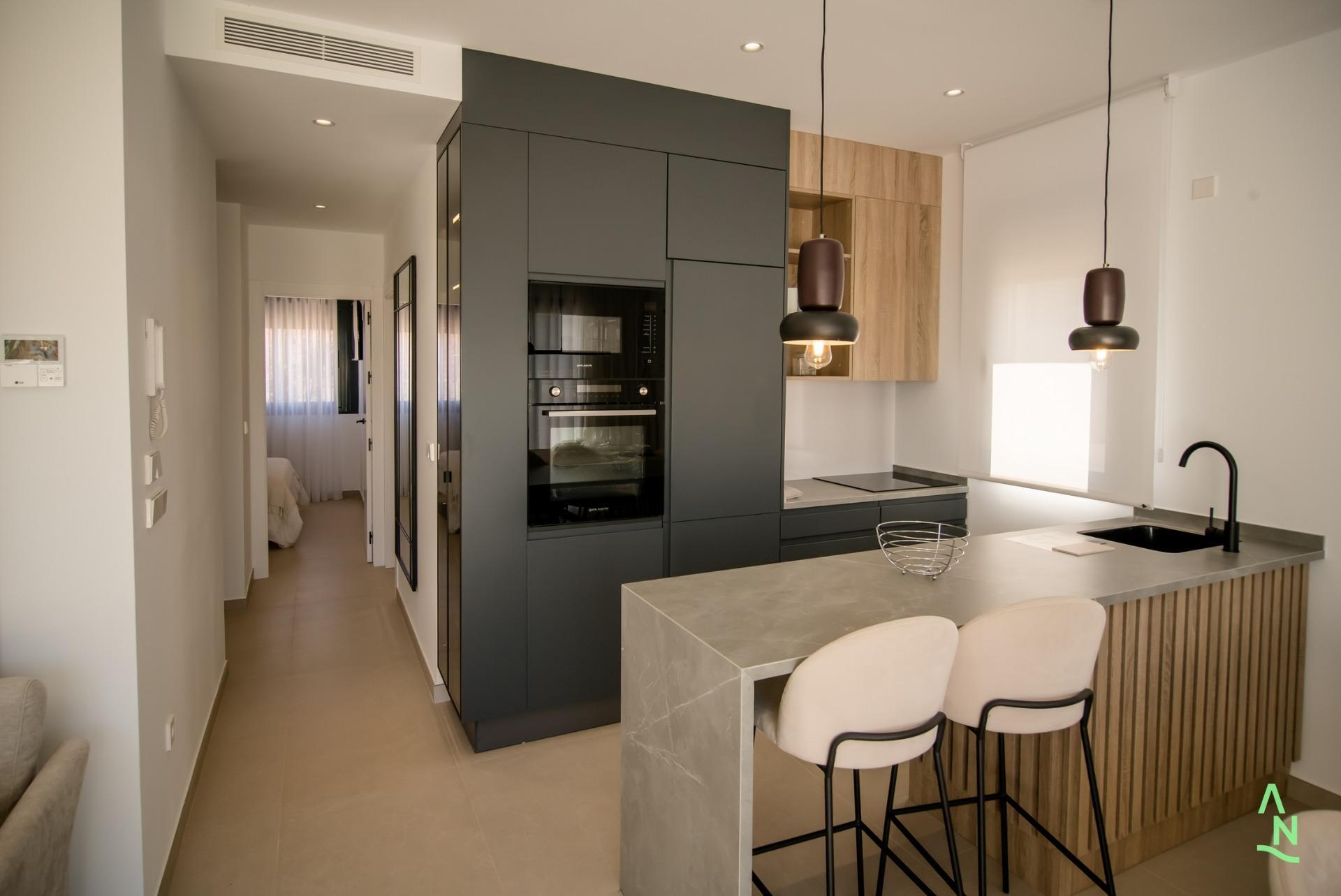 Apartamento Obra Nueva con Piscina Privada en Alhama De Murcia — 2 Dorm