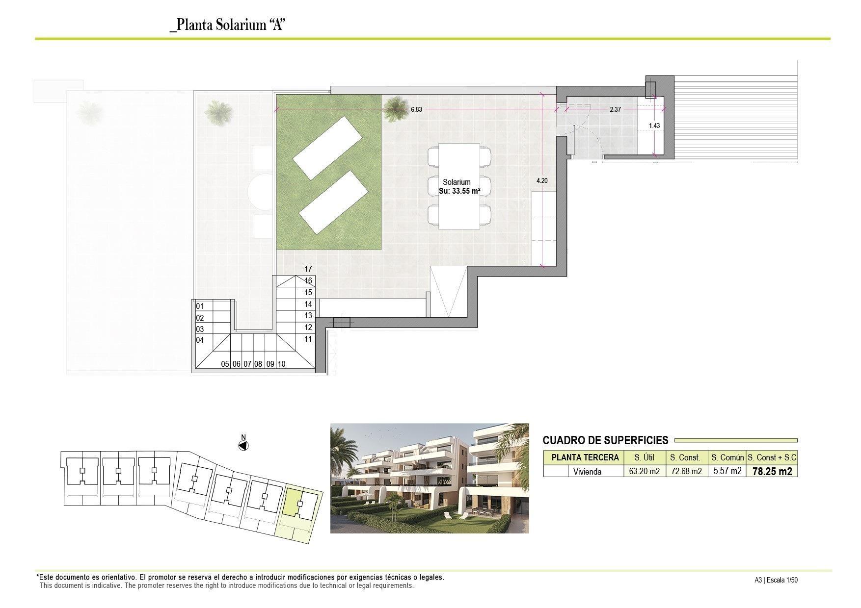 Ático Obra Nueva con Piscina Privada en Alhama de Murcia — 2 Dorm.