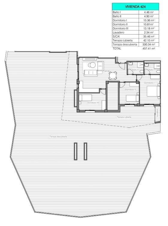 Apartamento Obra Nueva 3 Dorm en San Miguel Salinas con Piscina Privada
