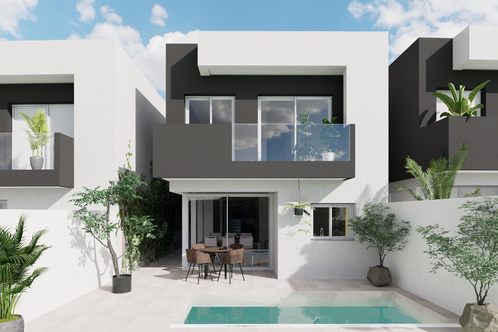 Villa obra nueva con piscina en Águilas, Murcia — 4 dorm.