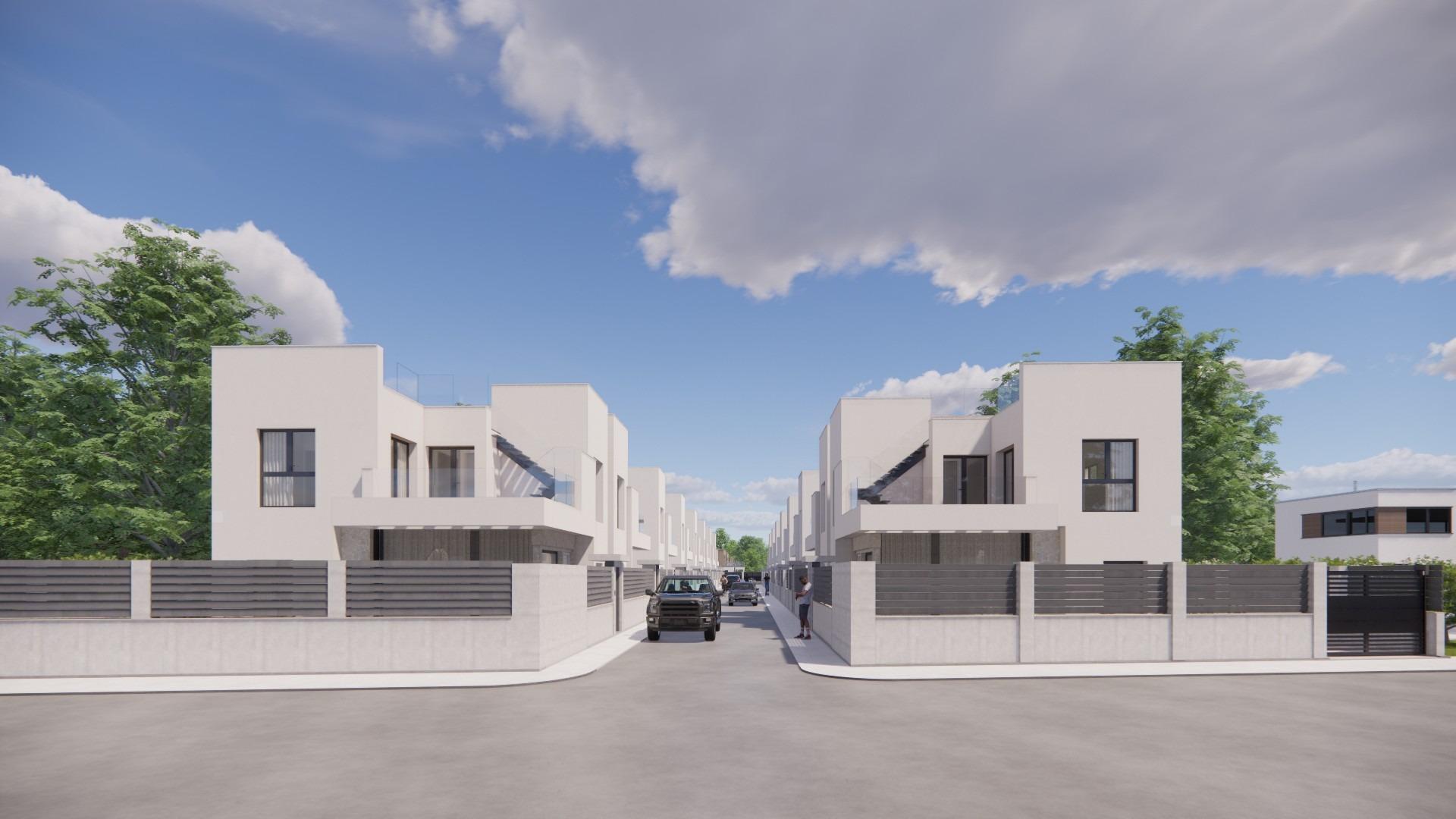 Villa obra nueva en Los Montesinos con piscina privada — 4 dorm.