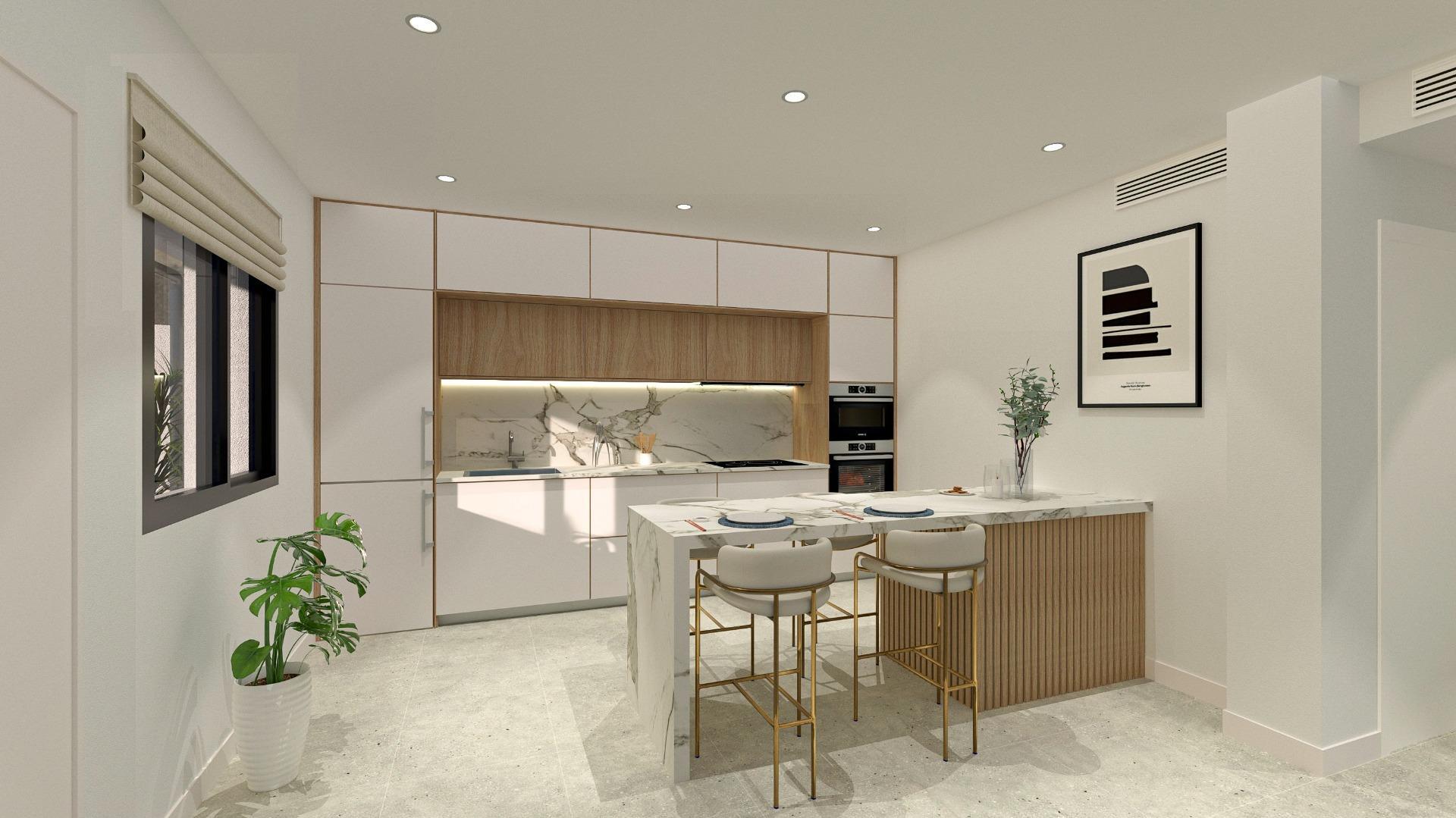Chalet obra nueva con piscina privada en San Pedro del Pinatar