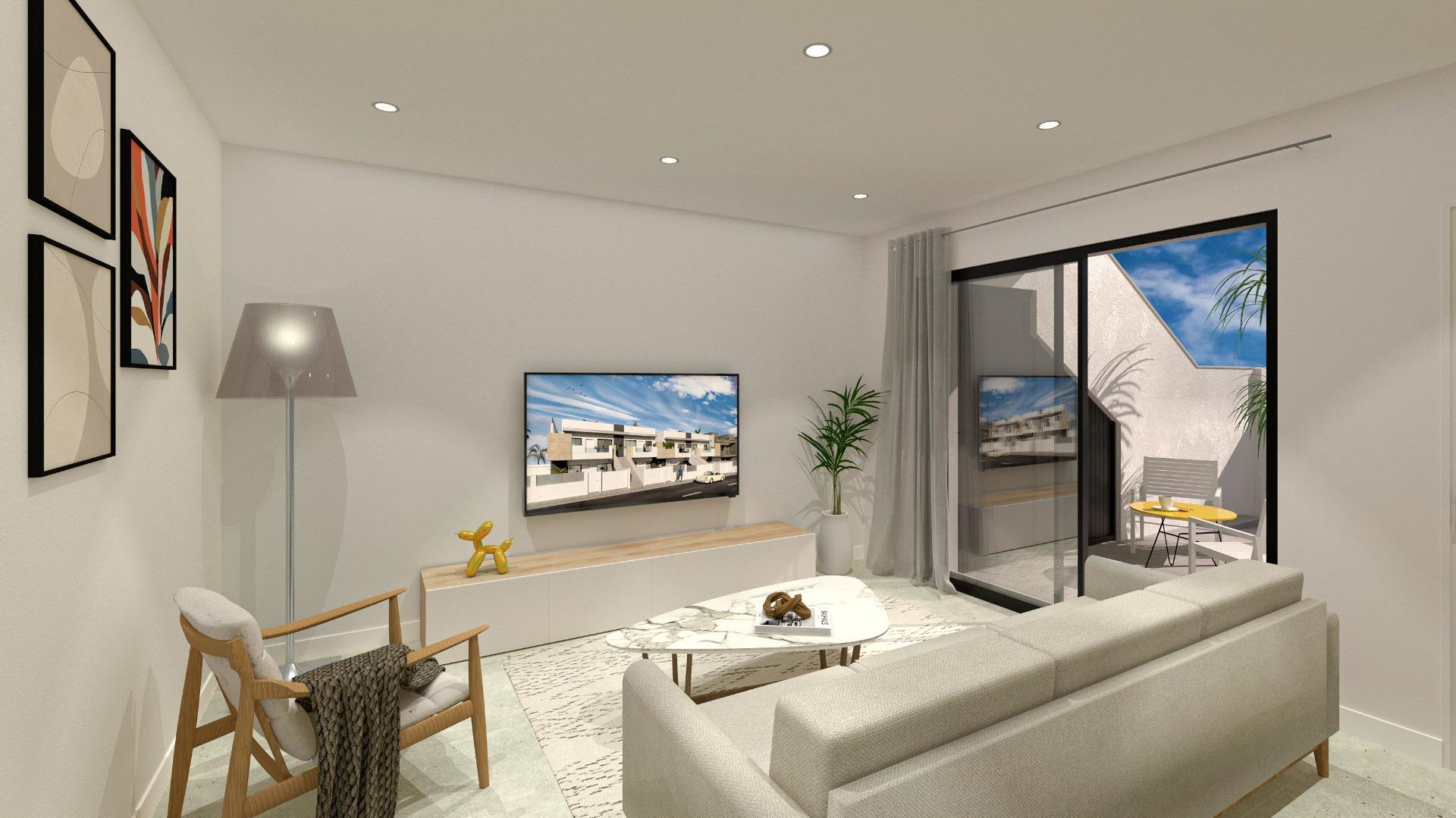 Chalet obra nueva con piscina privada en San Pedro del Pinatar
