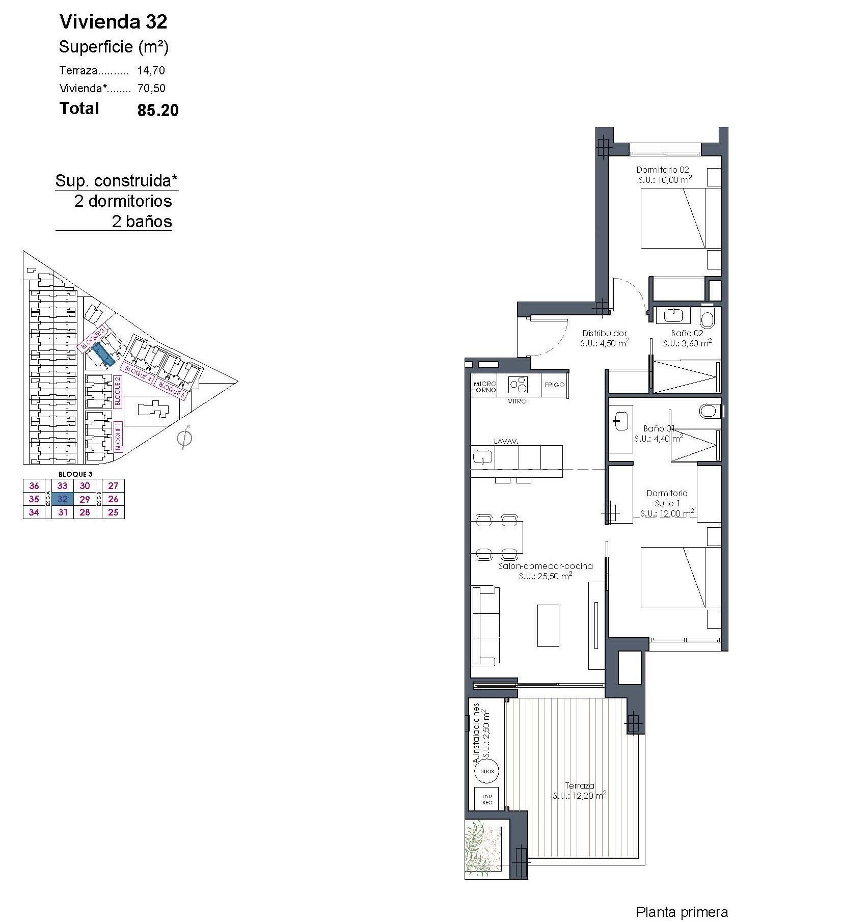 Apartamento Obra Nueva con Piscina Privada en La Serena Golf, Los Alcázares