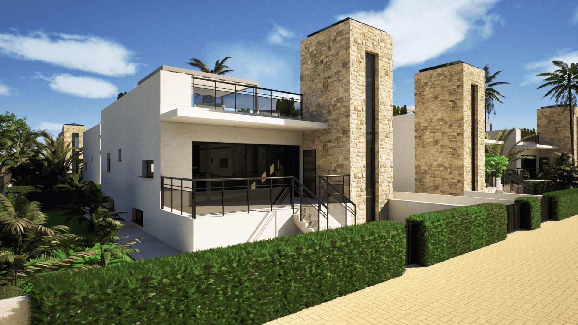 Villa de Obra Nueva con Piscina en Mazarrón — 2 Dormitorios, Sótano