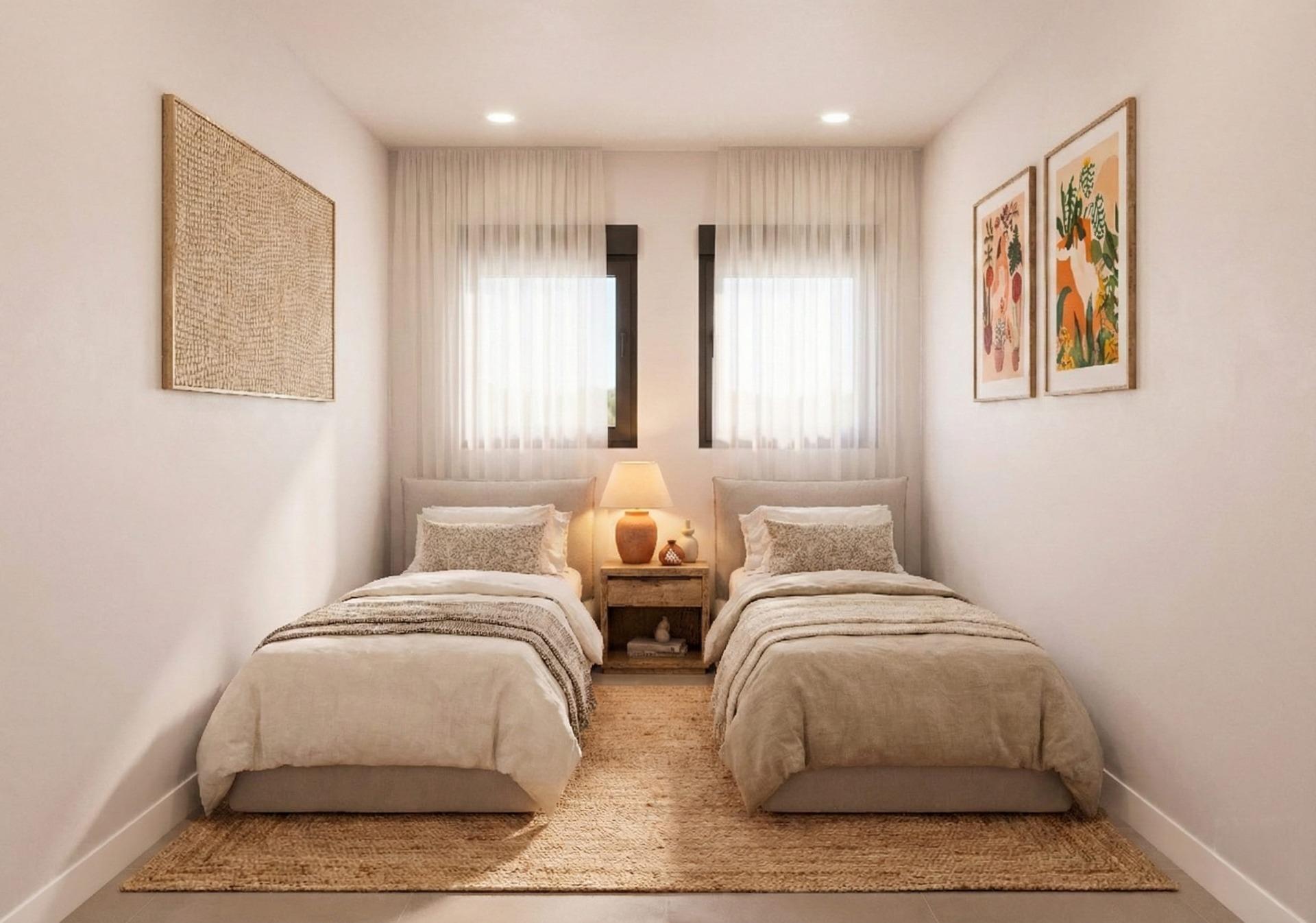 Villa obra nueva en Mazarron con piscina privada y solárium — 3 hab