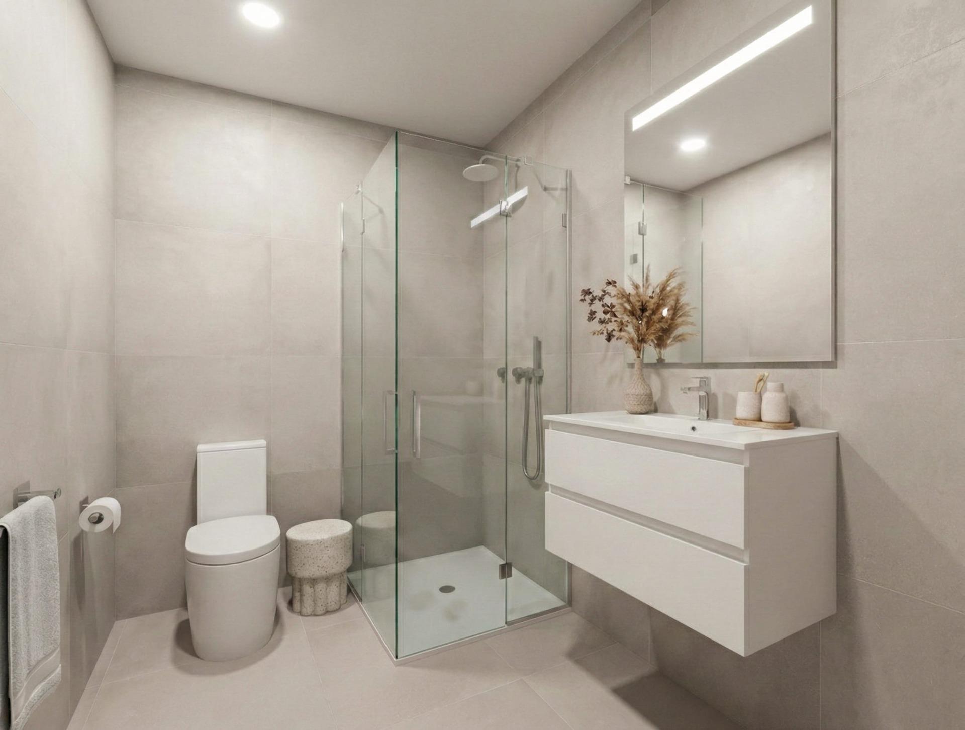 Villa obra nueva en Mazarron con piscina privada y solárium — 3 hab