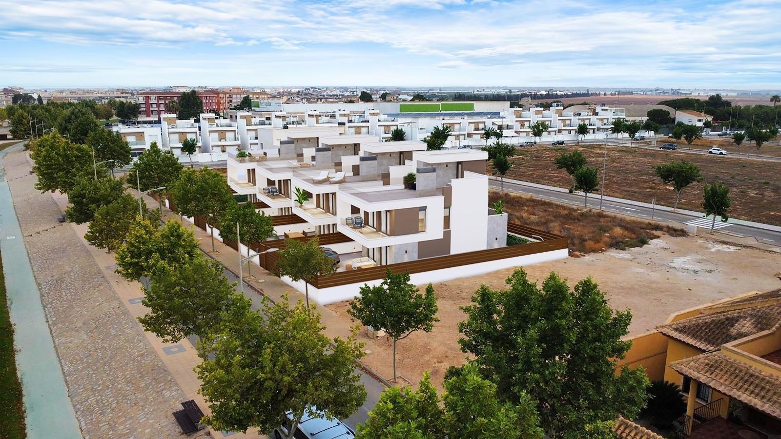 Villa obra nueva con piscina en Pilar de la Horadada — 3 hab.