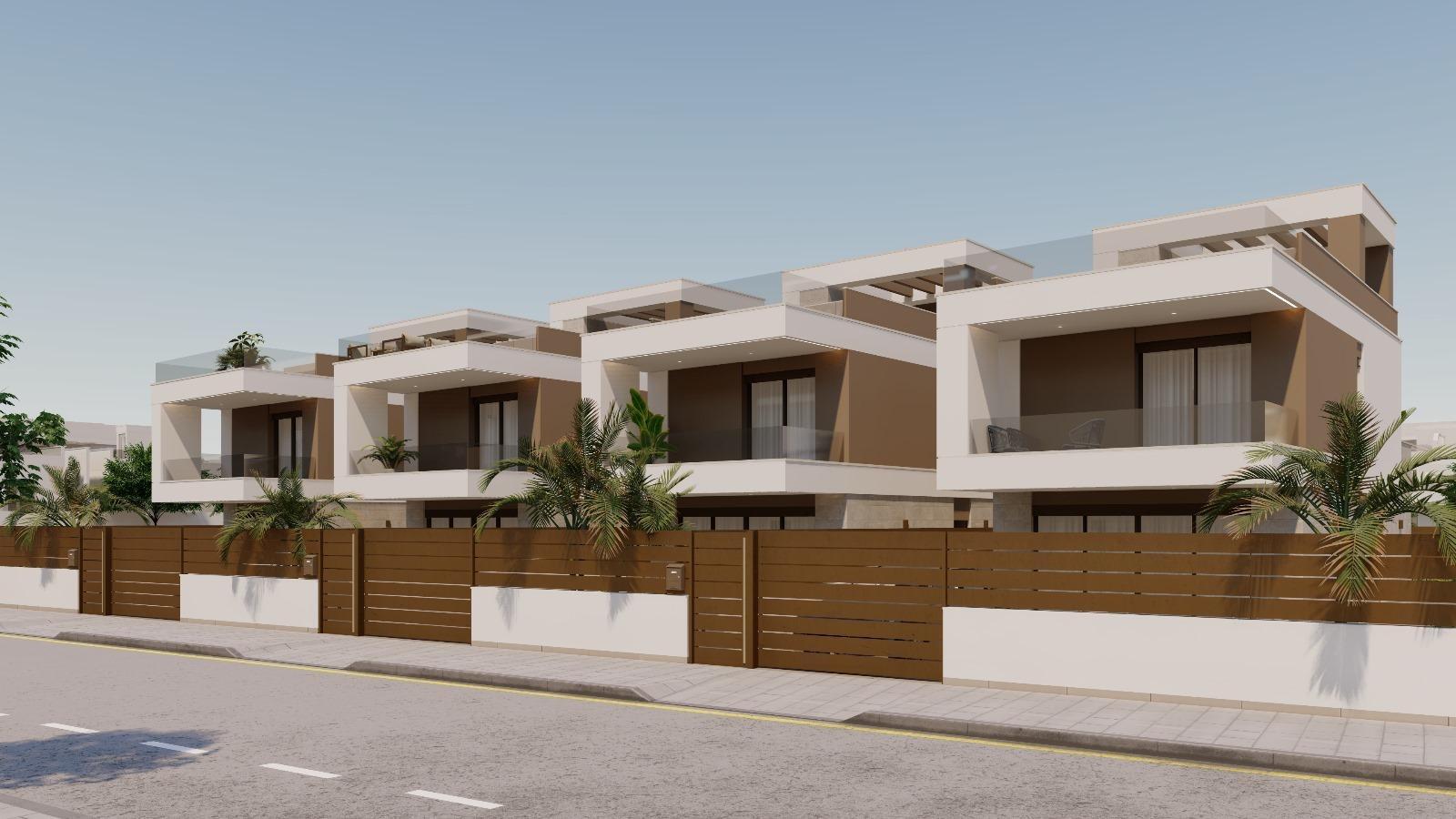 Villa obra nueva con piscina en Pilar de la Horadada — 3 hab.
