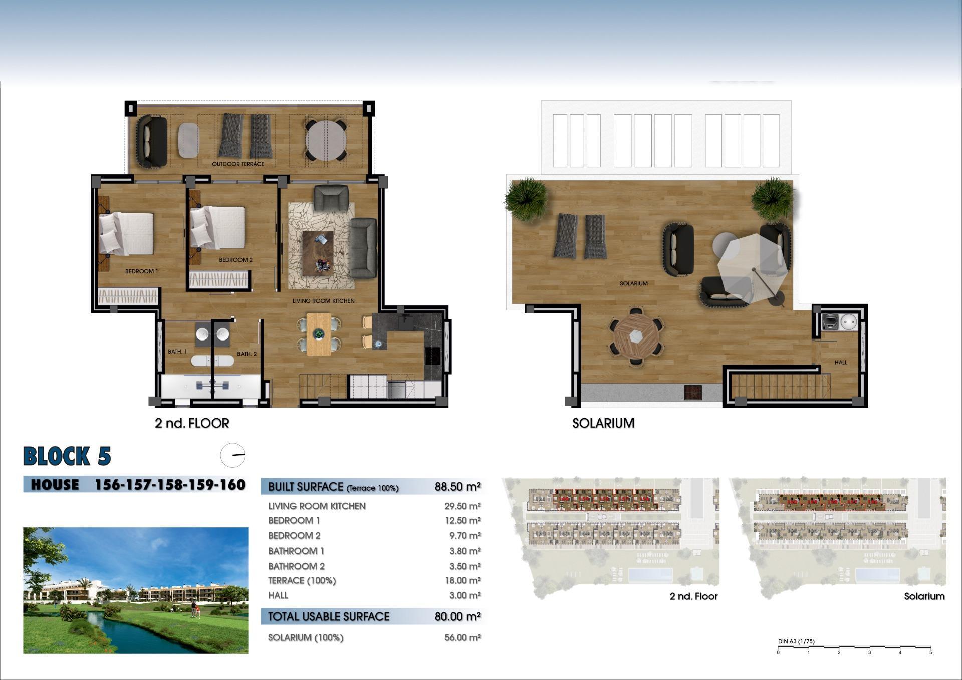 Ático Obra Nueva en Los Alcázares con Piscina Privada — 2 Dorm.