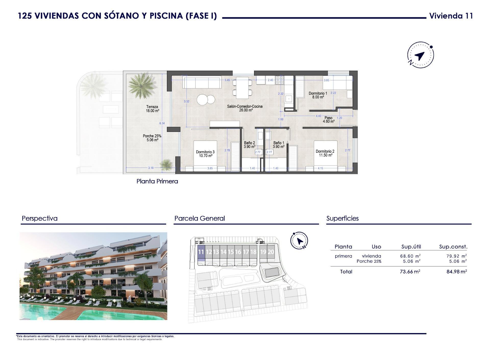 Apartamento Obra Nueva en San Javier con Piscina Privada y Jardín