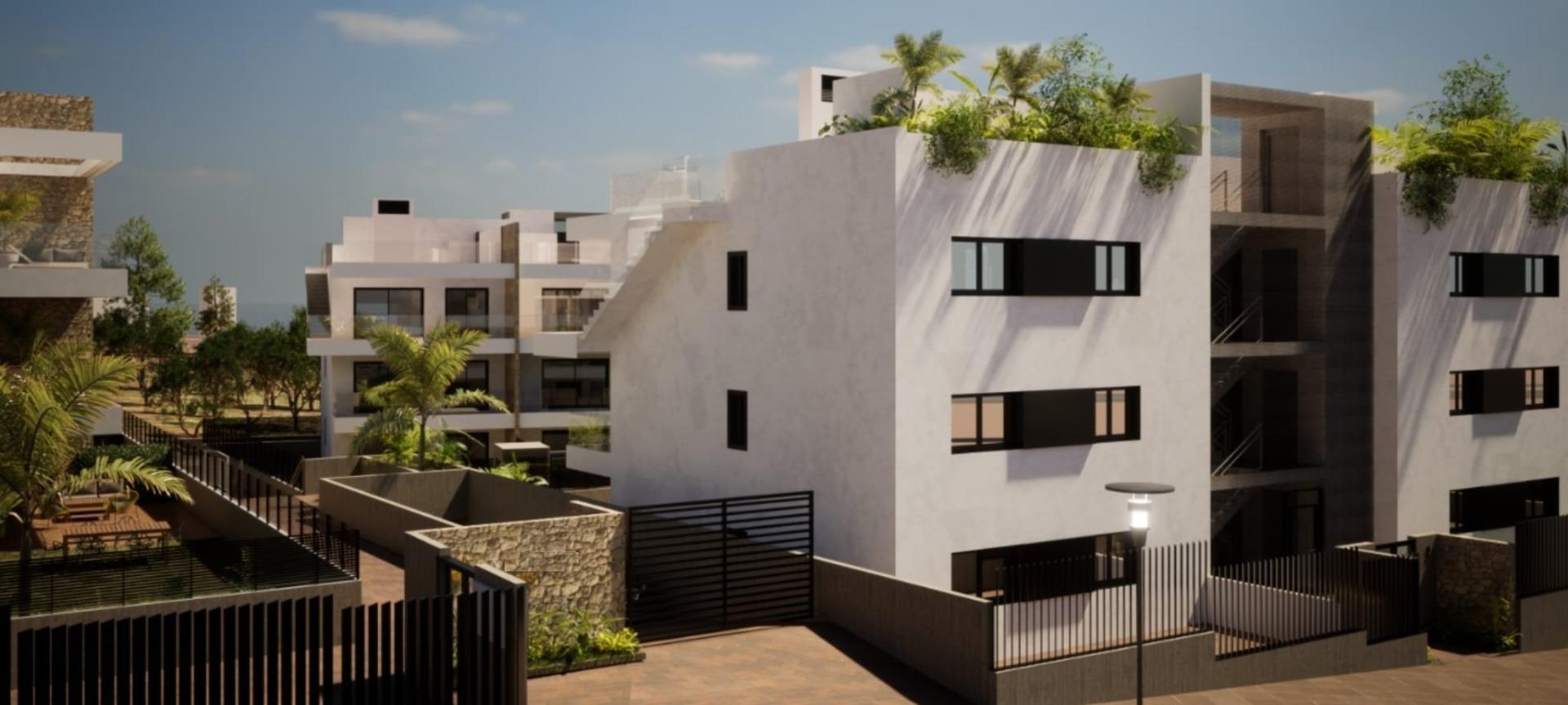 Ático con Piscina Privada y Vistas a Benidorm en Finestrat — Obra Nueva