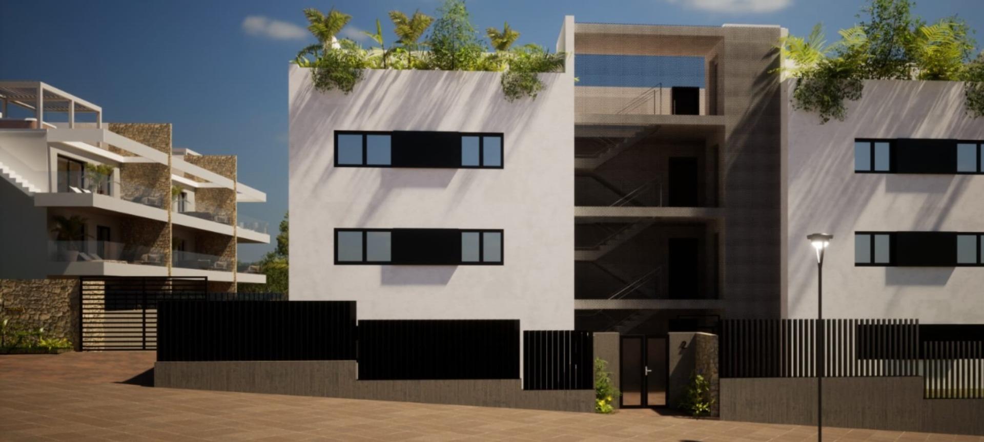 Ático con Piscina Privada y Vistas a Benidorm en Finestrat — Obra Nueva