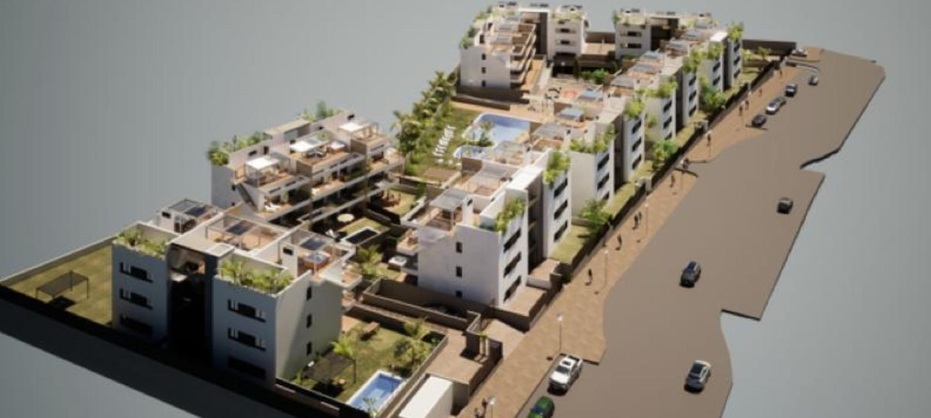 Ático con Piscina Privada y Vistas a Benidorm en Finestrat — Obra Nueva