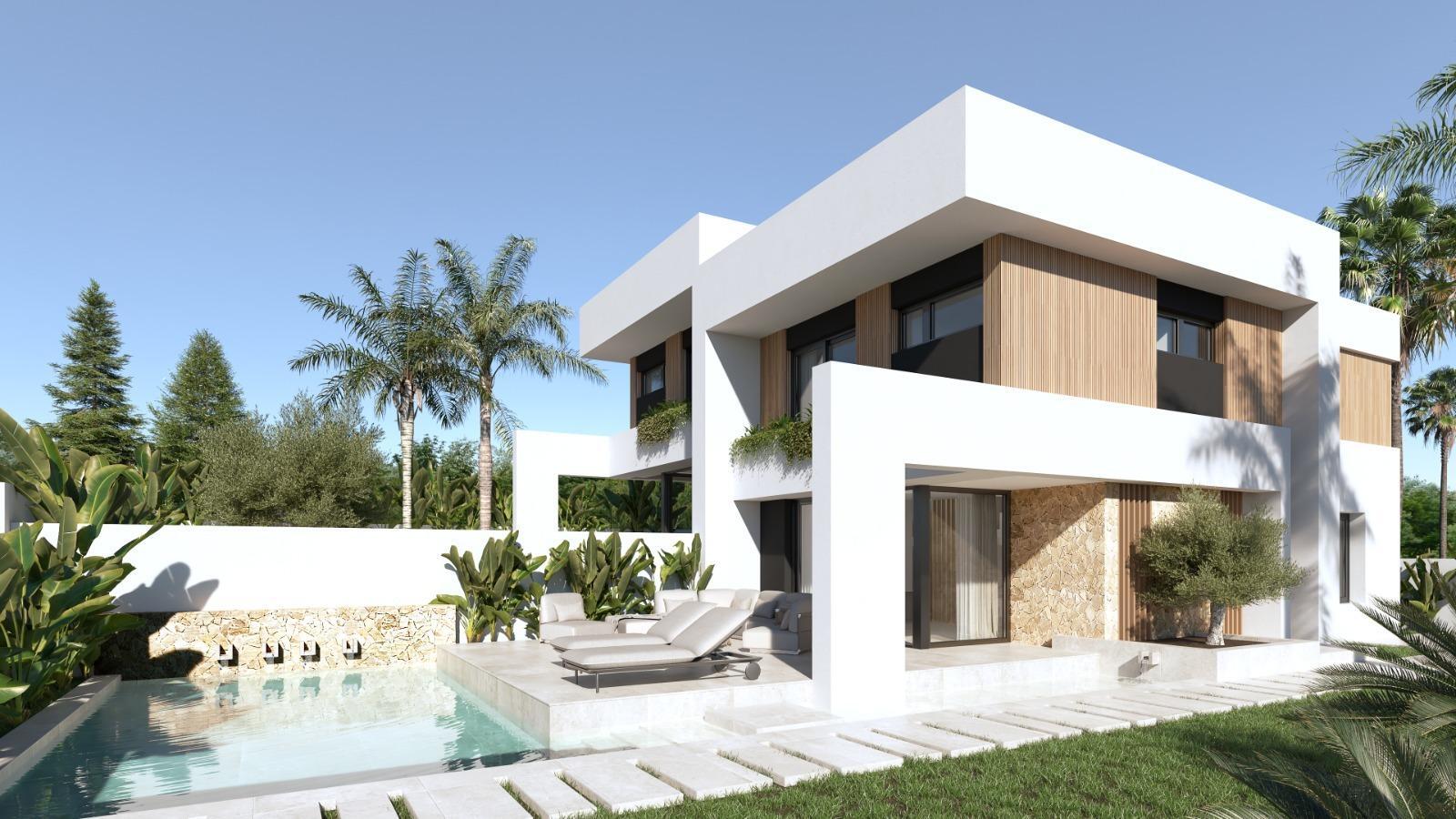 Villa obra nueva con piscina privada en Orihuela Costa — 3 dorm