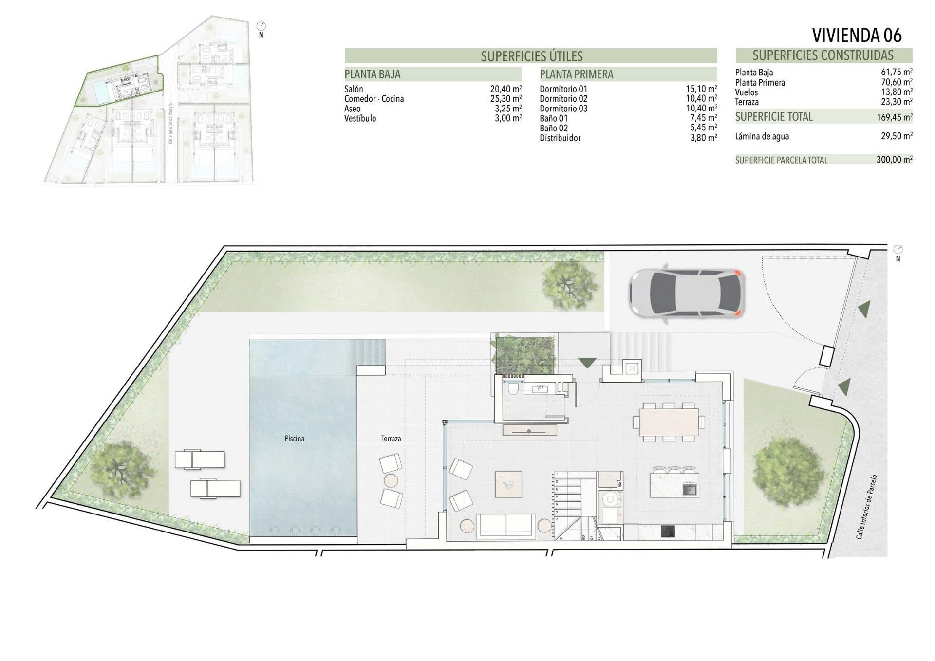 Villa obra nueva con piscina privada en Orihuela Costa — 3 dorm