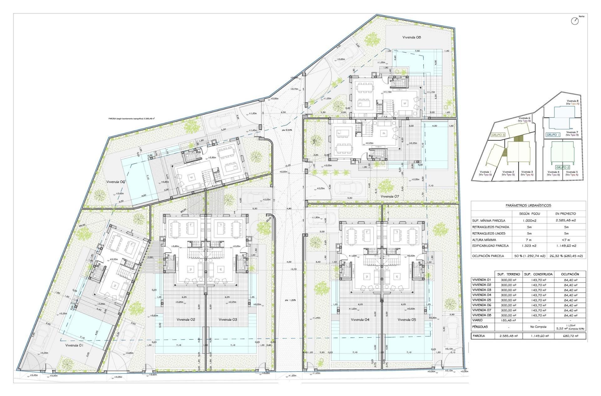 Villa obra nueva con piscina privada en Orihuela Costa — 3 dorm