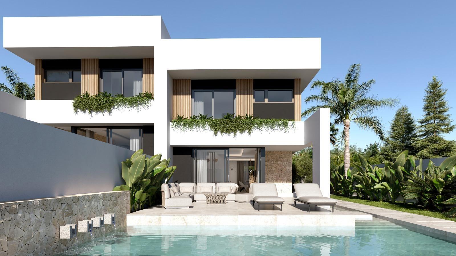Villa obra nueva con piscina privada en Orihuela Costa — 3 dorm