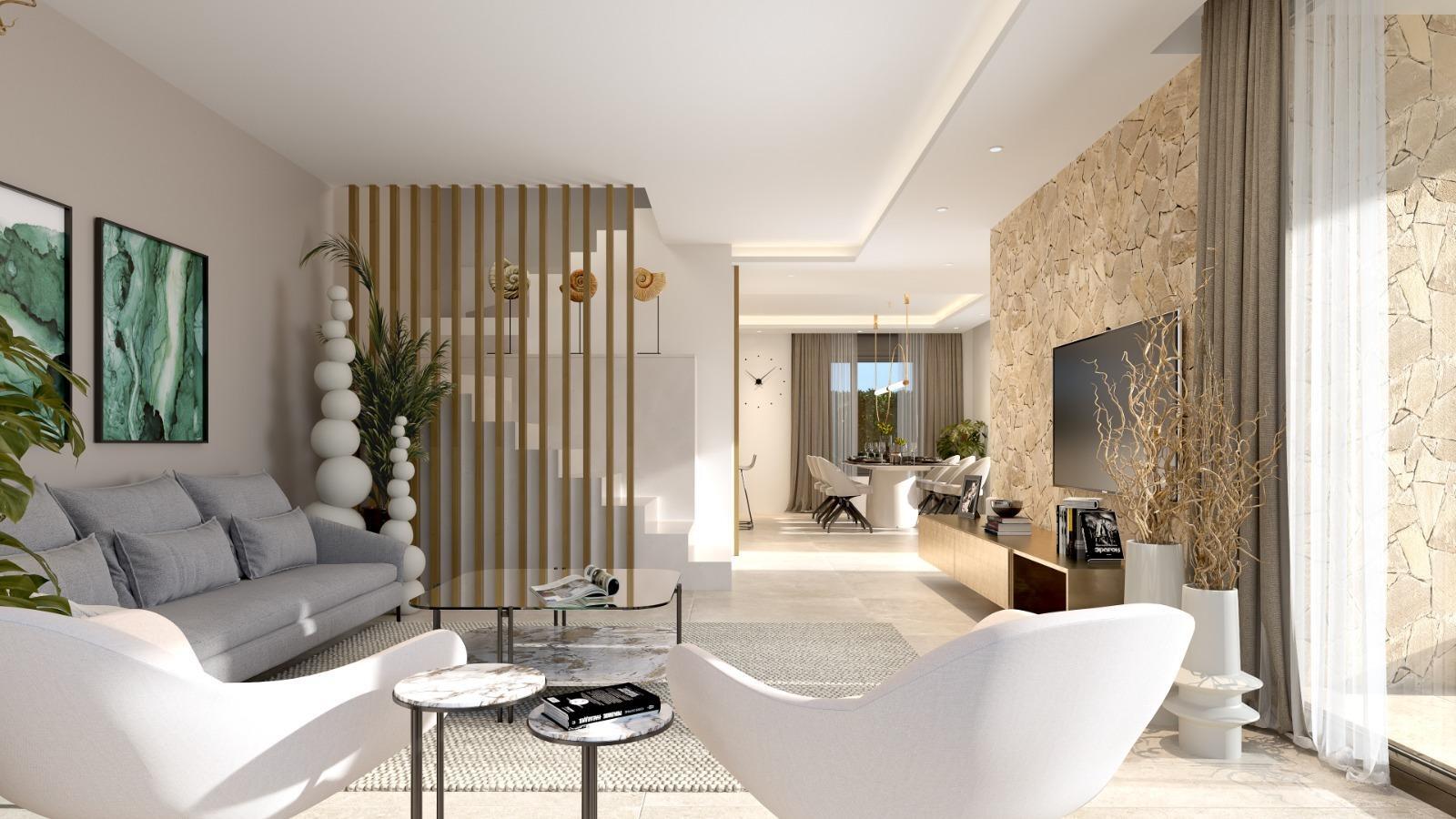 Villa obra nueva con piscina privada en Orihuela Costa — 3 dorm