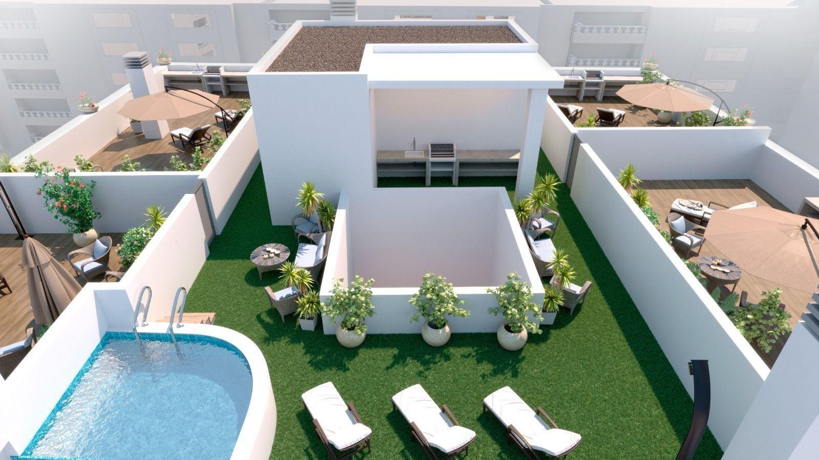 Ático Obra Nueva con Piscina Privada en Torrevieja — 2 Dorm.