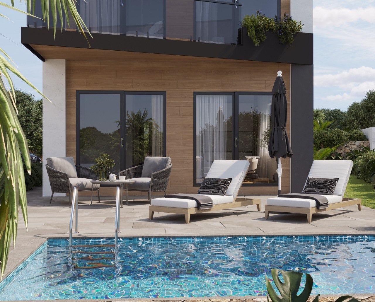 Villa de Obra Nueva en Finestrat con Piscina Privada — 3 Dorm.